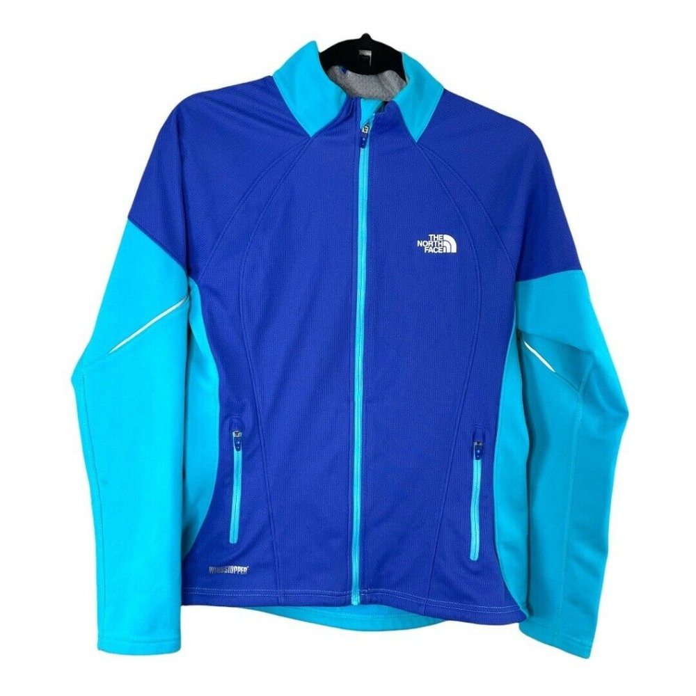 The North Face Flight Series Windstopper womens sz M Blue turquoise Zip